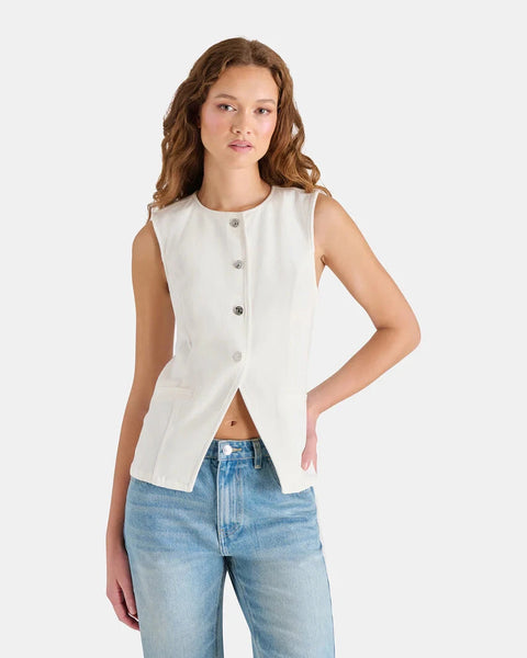 סטיב מאד - ווסט לנשים WESLEY בלבן ג'ינס