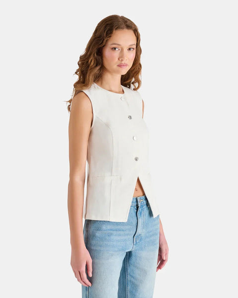 סטיב מאד - ווסט לנשים WESLEY בלבן ג'ינס