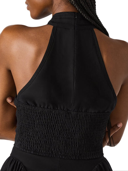 סטיב מאד - חולצת קולר לנשים WINNIE בשחור