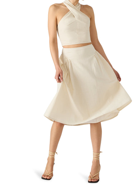 סטיב מאד - חולצת קולר לנשים WINNIE בקרם