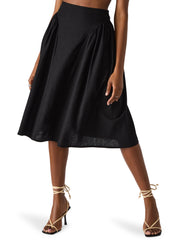 חצאית מידי מתרחבת BROOKLYN בשחור