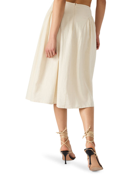 סטיב מאד - חצאית מידי מתרחבת BROOKLYN בקרם