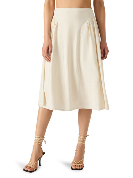 סטיב מאד - חצאית מידי מתרחבת BROOKLYN בקרם