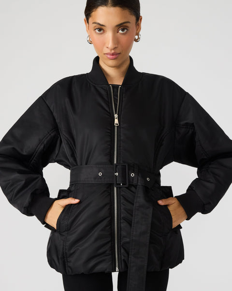 סטיב מאד - מעיל לנשים ERYN בשחור