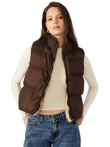 סטיב מאד - ווסט דו צדדי לנשים BRADY בחום