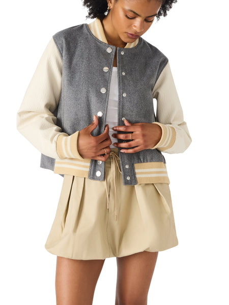 סטיב מאד - ג'קט לנשים ROONEY באפור משולב