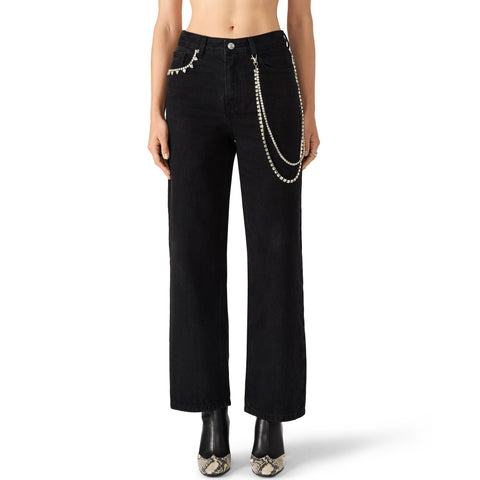 מכנסי ג'ינס לנשים SWIFT בשחור