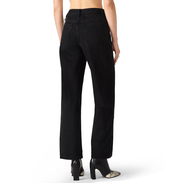 סטיב מאד - מכנסי ג'ינס לנשים SWIFT בשחור