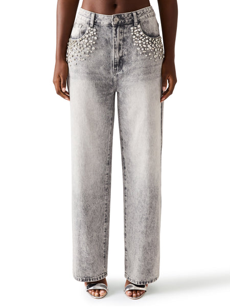 סטיב מאד - מכנסי ג'ינס לנשים ERAS באפור