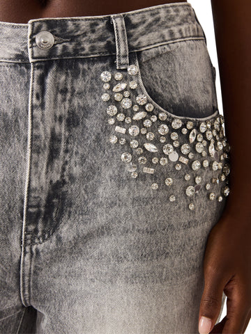 מכנסי ג'ינס לנשים ERAS באפור