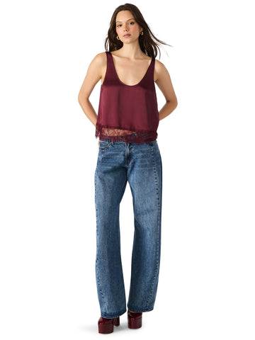 גופיית סאטן CORALINE בבורדו