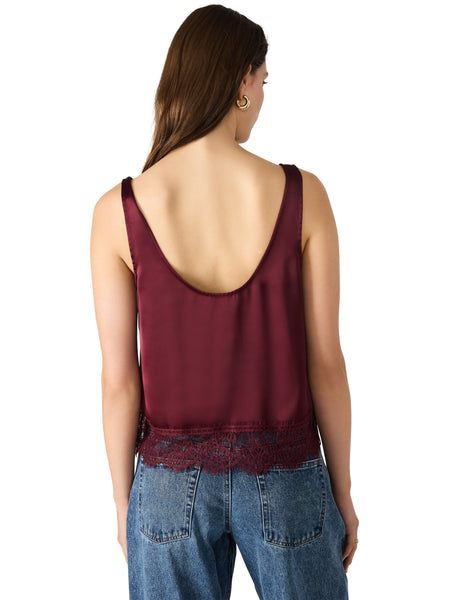 סטיב מאד - גופיית סאטן CORALINE בבורדו