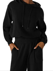 קפוצ'ון סריג לנשים KINNY בשחור