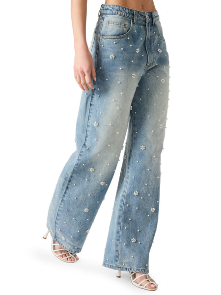 סטיב מאד - מכנסי ג'ינס לנשים FIANNA בכחול