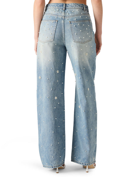 סטיב מאד - מכנסי ג'ינס לנשים FIANNA בכחול