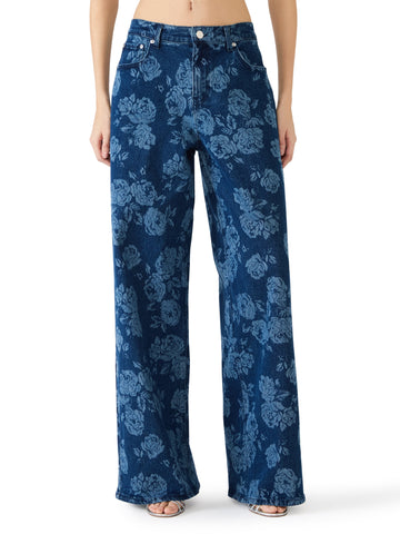 מכנסי ג'ינס לנשים JAXON בכחול ג'ינס