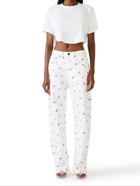 סטיב מאד - מכנסי ג'ינס לנשים SYDNEE בלבן