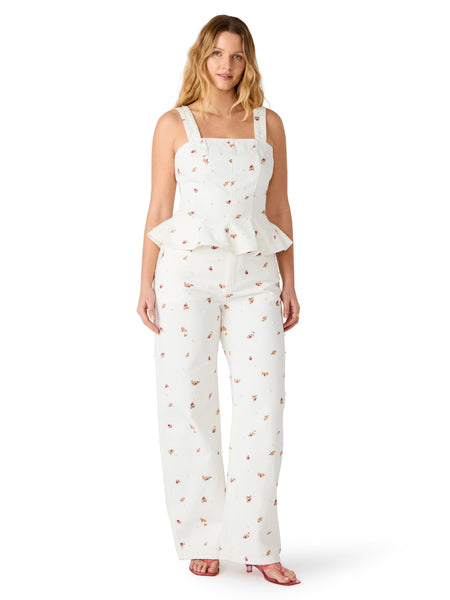 סטיב מאד - גופיית מחוך ג'ינס FIORELLA בלבן