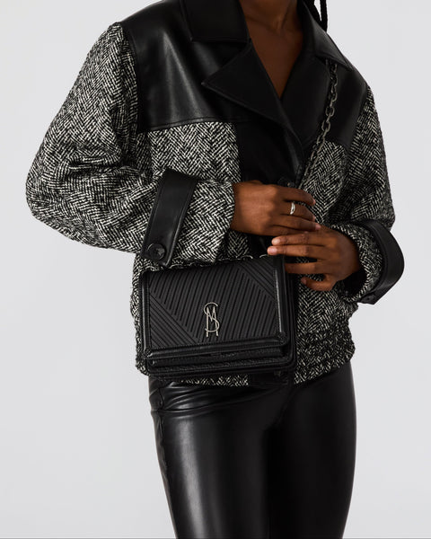 סטיב מאד - תיק צד לנשים BALIZE בשחור כסוף