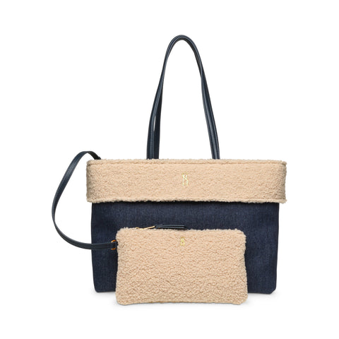 תיק יד לנשים BAMAIA בכחול ג'ינס