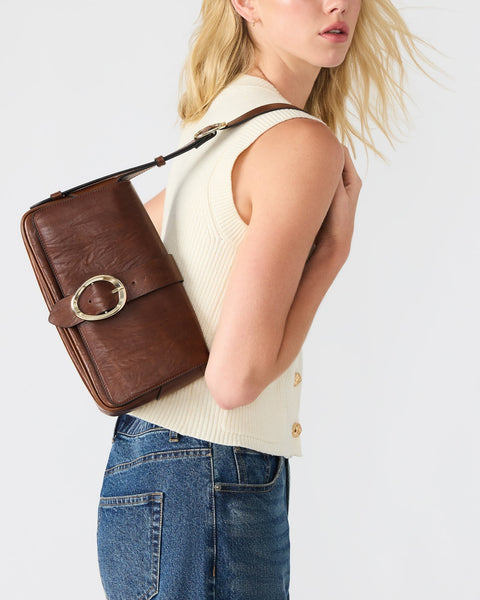 סטיב מאד - תיק יד לנשים BCELENA בחום זהב