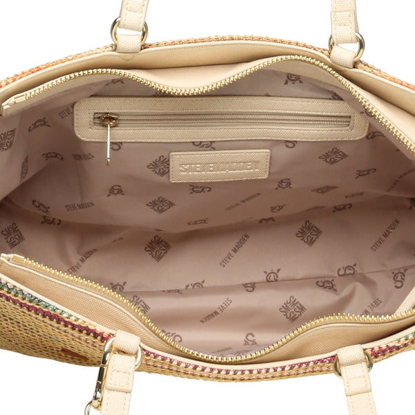 סטיב מאד - תיק יד גדול לנשים BCOCOS-S בגווןמ טבעי משולב