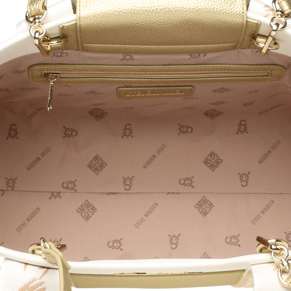 סטיב מאד - תיק יד גדול לנשים BDOMINO בלבן