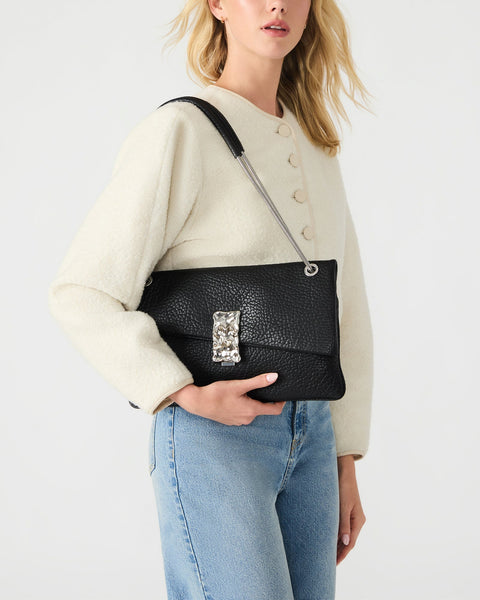 סטיב מאד - תיק יד לנשים BDONA בשחור כסוף