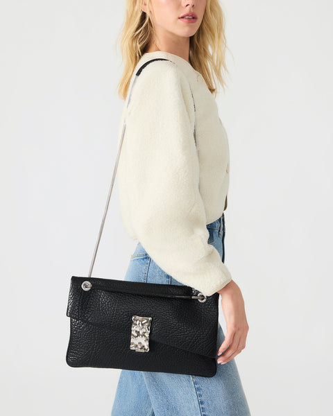 סטיב מאד - תיק יד לנשים BDONA בשחור כסוף