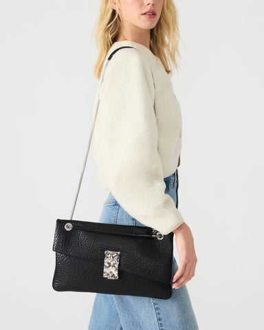 תיק יד לנשים BDONA בשחור כסוף