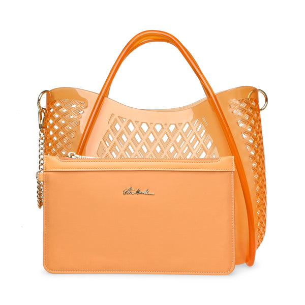 סטיב מאד - תיק צד לנשים BGROVEE בכתום שקוף