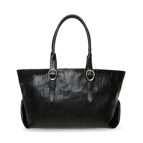 תיק יד גדול לנשים BCHARLIN בשחור כסוף