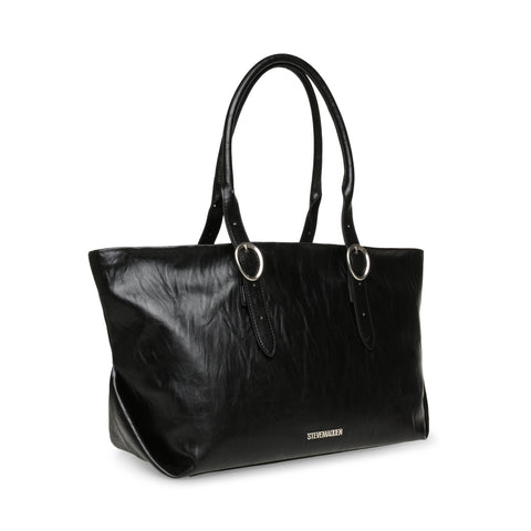 תיק יד גדול לנשים BCHARLIN בשחור כסוף