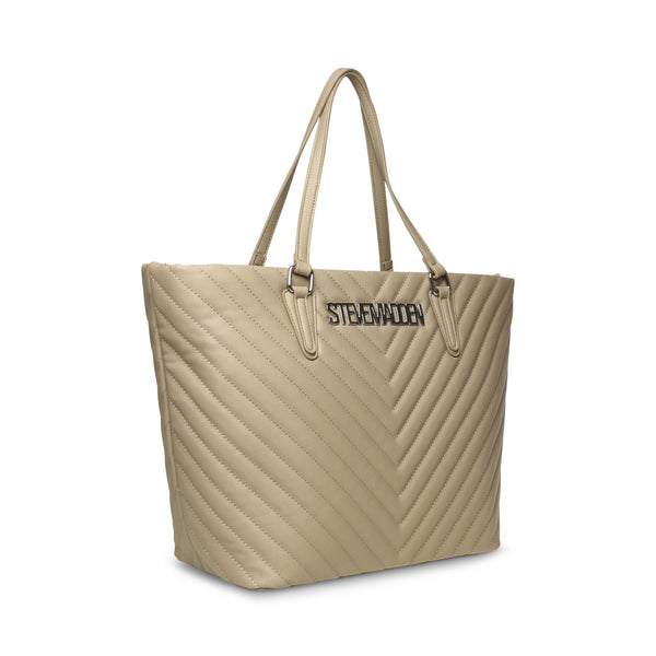 סטיב מאד - תיק יד גדול לנשים BJUDE-2 בבז' כסוף