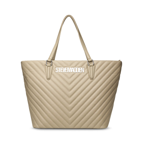 סטיב מאד - תיק יד גדול לנשים BJUDE-2 בבז' כסוף