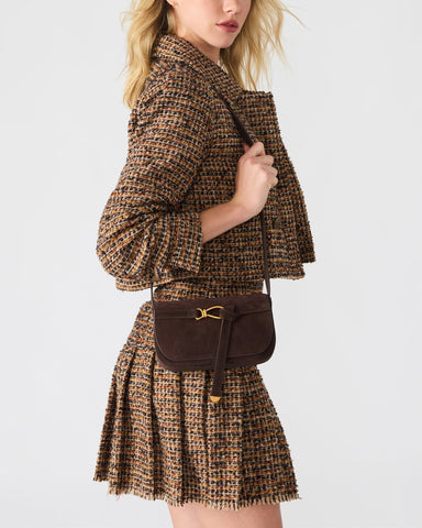 תיק צד זמש לנשים BKLARE בחום