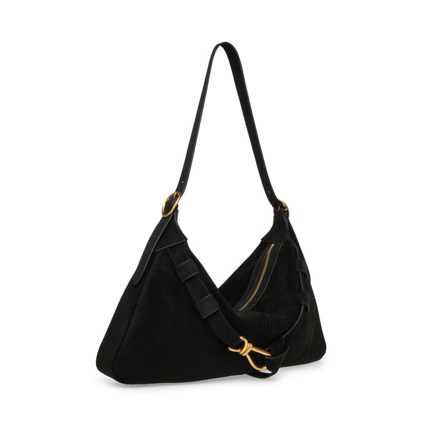 סטיב מאד - תיק צד זמש לנשים BKLARITY בשחור זהב