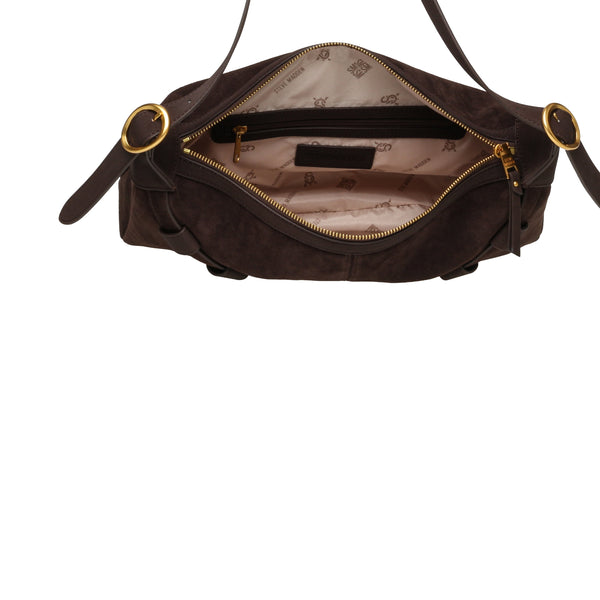 סטיב מאד - תיק צד זמש לנשים BKLARITY בחום