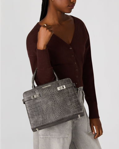 תיק יד לנשים BLINDON בשחור כסוף