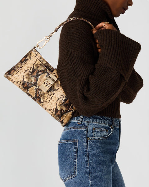 סטיב מאד - תיק צד לנשים BLOULI בבז' מנוחש