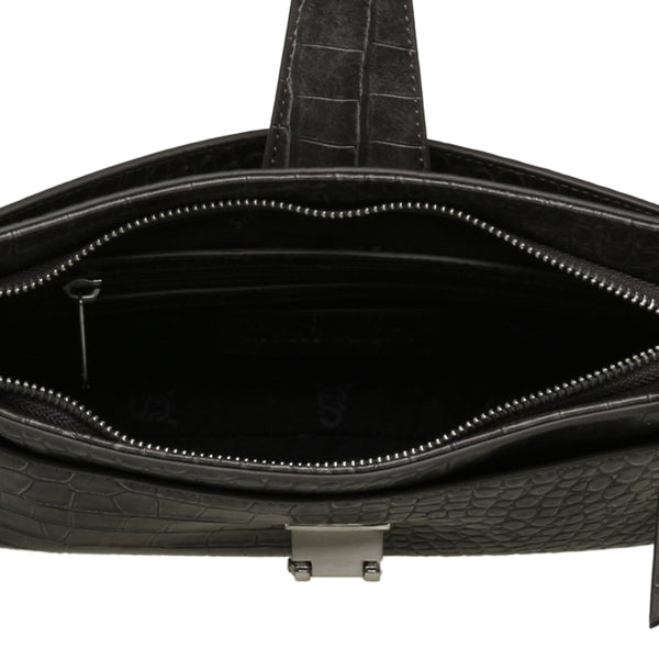 סטיב מאד - תיק צד לנשים BLOULI בשחור כסוף