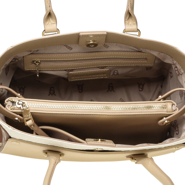 סטיב מאד - תיק יד לנשים BMARIOSE בקאמל משולב