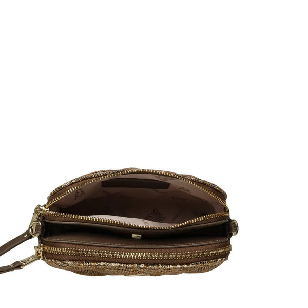 סטיב מאד - תיק צד לנשים BMARVI-F בחום משובץ