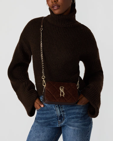 תיק צד לנשים BMARVI-S בחום זהב