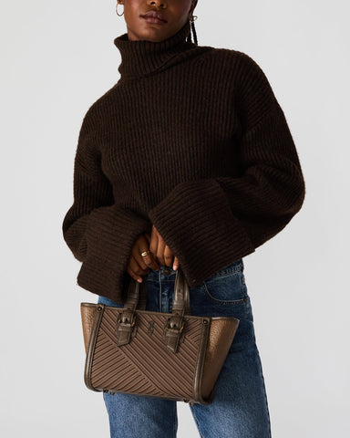 תיק צד לנשים BMIRALDA בחום ברונזה