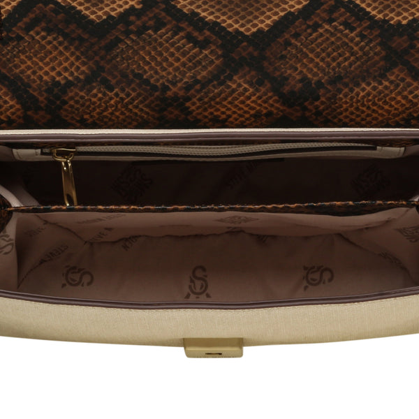 סטיב מאד - תיק צד לנשים BMORIN בגוון קרם