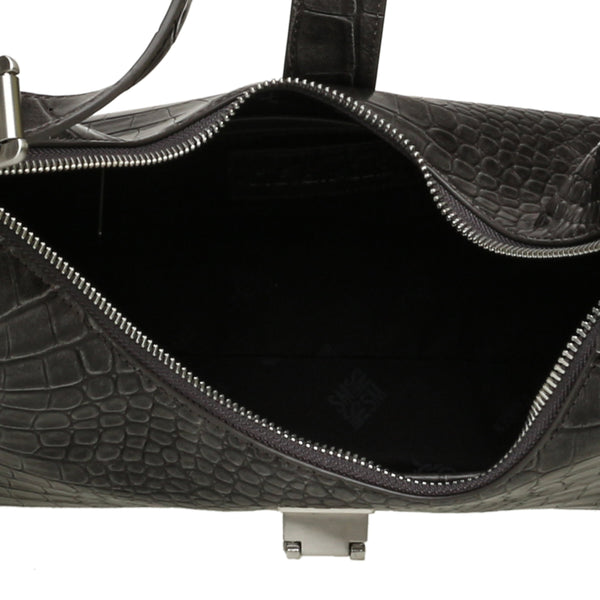 סטיב מאד - תיק צד לנשים BOVIE-A בשחור כסוף