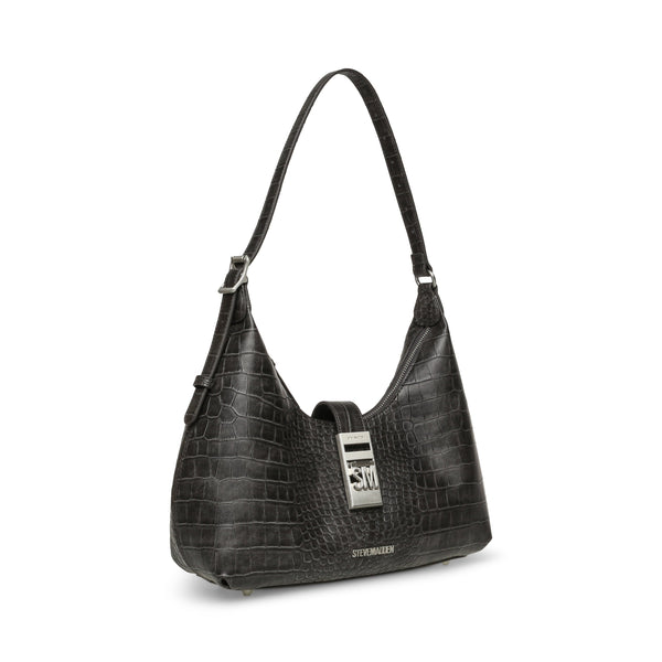 סטיב מאד - תיק צד לנשים BOVIE-A בשחור כסוף