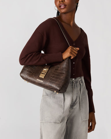 תיק צד לנשים BOVIE-A בחום זהב