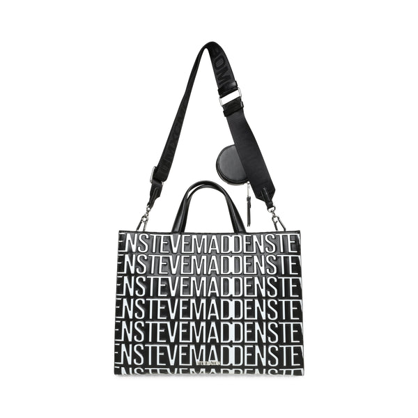 סטיב מאד - תיק יד גדול לנשים BPHANTOM בשחור לבן